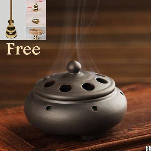 ceramic incense burner handmade antique sandalwood furnace