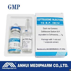 Ceftriaxone Sodium For Injection 1g / 10ml 10ml