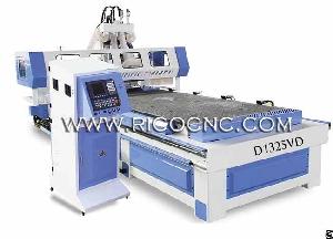 Economic Panel Furniture Nesting Wood Cnc Router With Drilling Boring Unit D1325vd