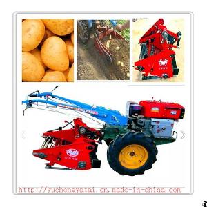 mini potato sweet harvester harvesting machine walking tractor