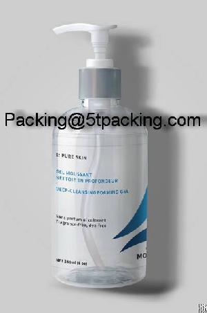 Transparent Label Stickers For Pure Skin Sans Parfum Ni Colorant Bottles