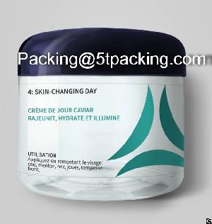 Transparent Label Stickers For Skin-changing Day Creme De Jour Caviar Container