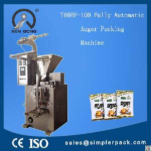 Automatic Back Sealing 100g Powder Packaging Machine With Auger Filler