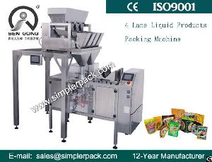 Automatic Pre-made Stabd-up Ziplock Bag Filling Machine For Granule Food