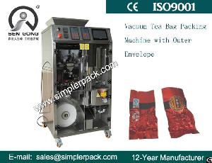 Automatic Vacuum Tea Bag Packing Machine With Outer Envelop