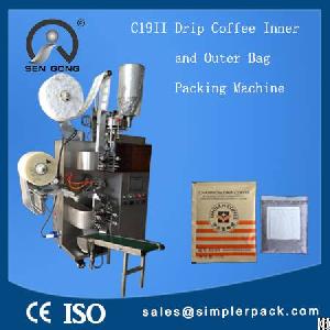 Cost-effective Automatic Drip Coffee Bag Packing Machine By 3 Sides Sealing