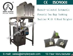 Cost-effective Triangle Mixed Tea Packaging Machine In Nylon Net With Thread And Tag