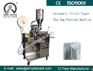 Simple And Cheap Automatic Filter Cotton Paper Tea Bag Packing Machine With Thread And Tag