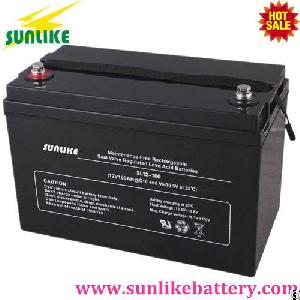 12v100ah deep cycle solar acid battery