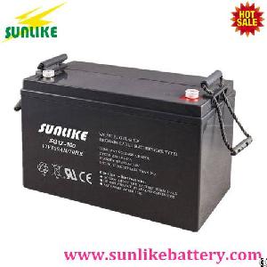 12v100ah Rechargeable Solar Deep Cycle Gel Battery For Alarm System