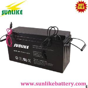 Deep Cycle 12v150ah Solar Gel Battery With 20years Life