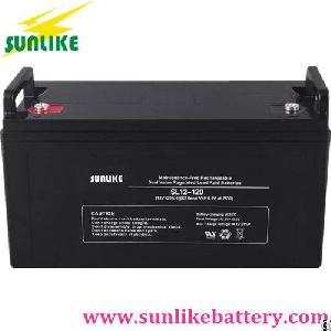 Deep Cycle Lead Acid Solar Panel Battery 12v120ah For Wind