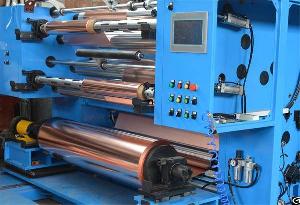 Highly Precise Copper Foil Slitter Rewinder For Minimum 0.006mm Thickness Foil Converting