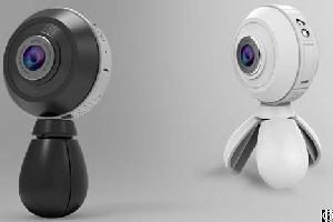 Top Sale Vr Camera 360 Degree With Dual Lens Fisheyes, 720 Degree No Dead Angle Record All Scence