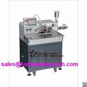 ends wire cut strip strand soldering machine