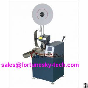 dual wires feeding terminal crimping machine