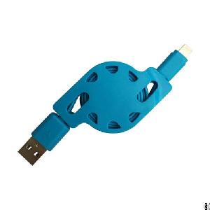 Usb2.0 Am To Lightning Retractable Cable