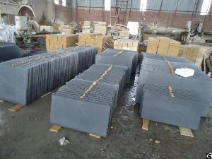 Black Sandstone Honed Tiles