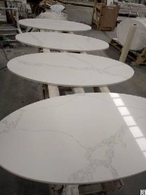 Calacatta White Quartz Counter Tops