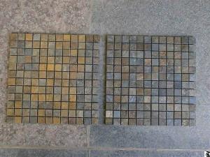 slate mosaic panel