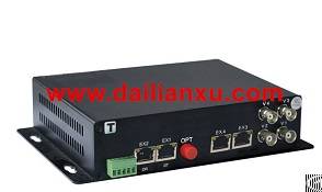 Digital Video Isolated Ethernet Data Fiber Optical Transmitter And Receiver