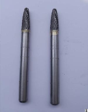 Solid Carbide Burs With Double Cuts