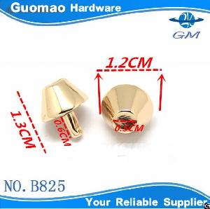 5mm Various Light Gold Decorative Metal Nipple Rivet For Bag / Shoes