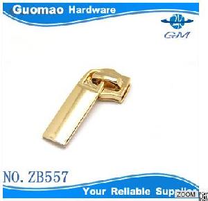 Gold Zipper For Leather Bags Luggages Zipper Puller And Slider