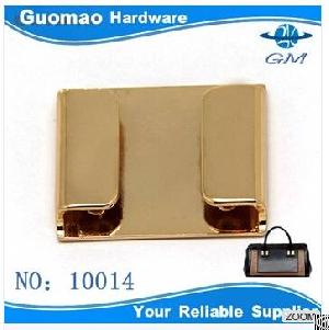 Square Zinc Alloy Light Gold Simple Style Bag Handle Buckles Metal