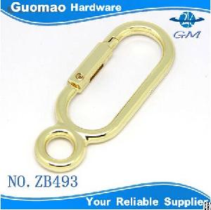 zinc alloy spring ring snap hook eye