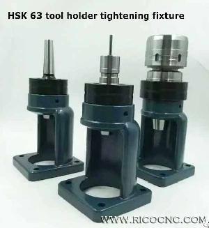 Non-keyway Toolholder Tightening Fixtures For Hsk63 Iso40 Bt40 Tool Change Out