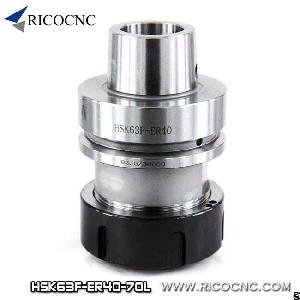 Hsk63f Er40 Collet Chuck Tool Holder Hsk 63f Taper For Woodworking Cnc Machines