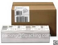 Carton Box Information Instruction Printed Adhesive Labels