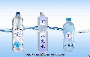 Double Face Printed Mineral Water Bottle Used Plastic Adhesive Labels