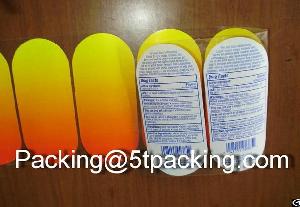 side printing labels transparent drug bottles
