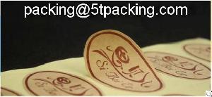 kraft paper printed adhesive labels eco environment