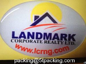 Land Mark Reflective Epoxy Resin Stickers In Corporate Realty