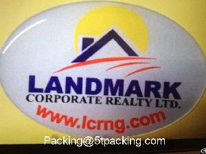 landmark reflective resin sticker