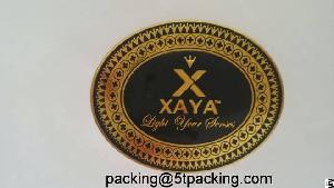 Light Your Senses Embossed Printed Adhesive Label In Candle Box