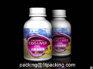 My Dha Childrens Cod Liver Oil Bottle Use Plastic Adhesive Labels