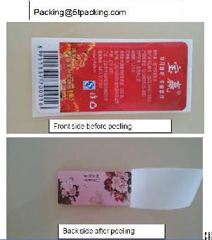 flowers sided printed adhesive labels mineral water bottles