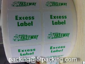 glossy paper labels