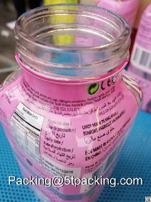 pof shrink labels candy beverage bottle