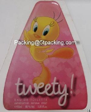 Tweety Vaporisateur Natural Spray Custom Cartoon Kid Epoxy Sticker , Clear Epoxy Resin Sticker