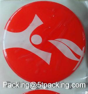 uv reflective epoxy resin sticker 65mm