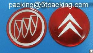 Various Reflective Epoxy Resin Stickers In Different Cars Decoration