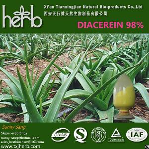 Pharmacutical Grade Aloe Vera Extract Diacerein 98% Hplc