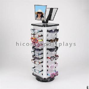 Desktop Rotatable Metal Advertising Sunlgass Store Display