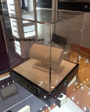 gucci counter display showcase clear acrylic