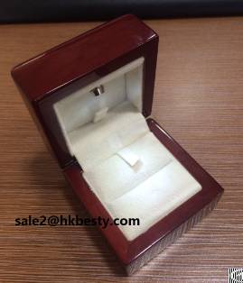 Customized Wooden Led Light Box For Ring Earring Pendant